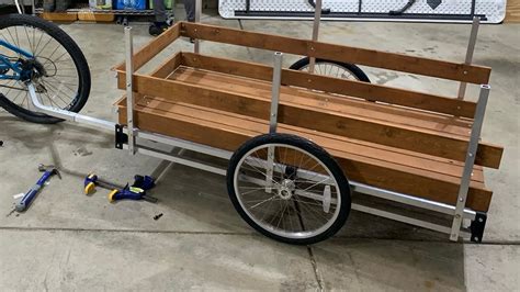 Building A Bike Cargo Trailer With Wikes Diy Bicycle Kit Youtube