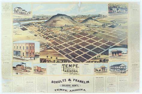 Early Map Of Tempe Tempe History Society