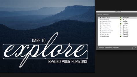 Photoshop Tutorial How To Use Photoshops New Match Font Tool To