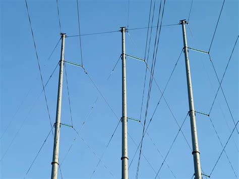 Three Pairs Of Utility Poles Free Stock Photo Public Domain Pictures