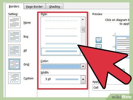 How To Change Table Border Lines On Microsoft Word