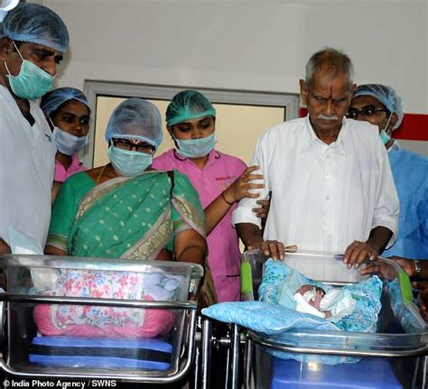 Indian Woman 74 Is Thought To Be The Worlds Oldest Mother After Giving Birth To Twins Through