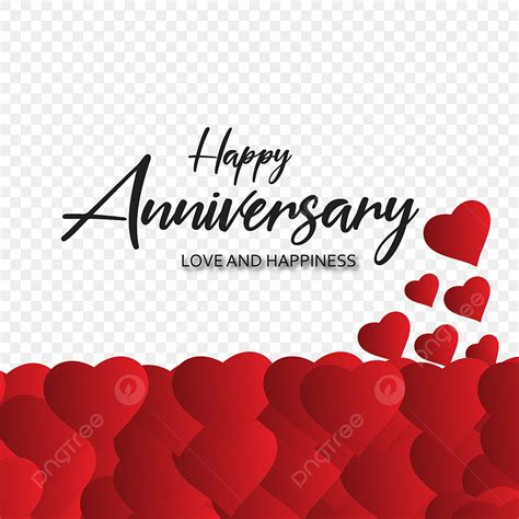 Happy Anniversary Love Vector Png Images Happy Anniversary Love And