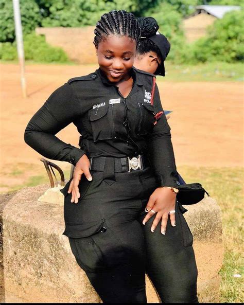 Ama Serwaa Named Most Beautiful Policewoman In Ghana Photos