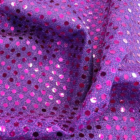 Purple Sequin Fabric 3mm Sequin Sparkly Costume Craft Fabric Etsy