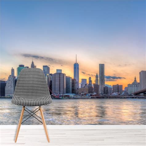 Trending 34 manhattan home decor art. Manhattan Panoramic Wall Mural New York Wallpaper City ...