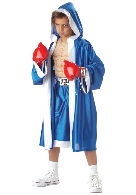 Diy halloween costumes when all you have is a cardboard box. Kids Everlast Boxer Costume