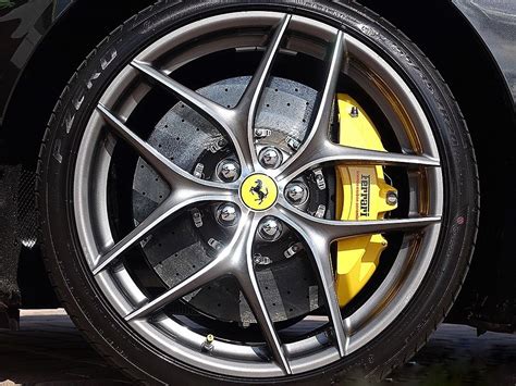 Factory Ferrari F12 Wheels Tires Forged Set Genuine Oem Black Machined