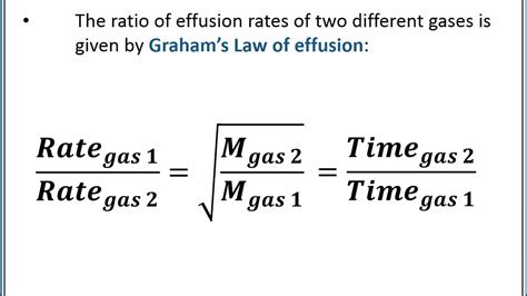 Chemistry 101 Diffusion And Effusion Of Gases Youtube