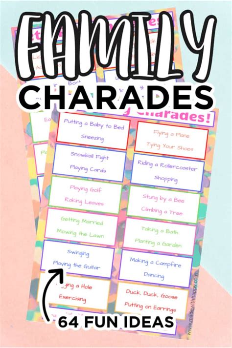 Paper And Party Supplies Winter Theme Charades Game Printable Charades Game Charades Game Instant