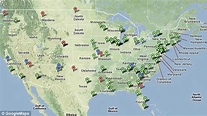 The map that shows where America's 5,000 nuclear warheads are | Daily ...