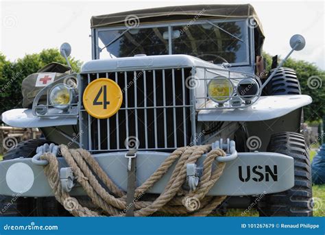 American Military Jeep Vehicle Of Wwii Editorial Stock Image Image Of