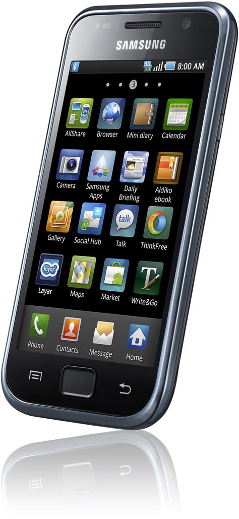 Samsung Galaxy S Gt I9000 8gb Metallisk Sort Dustinhomeno