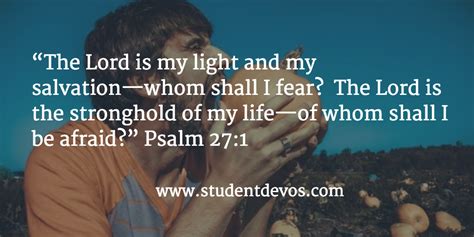 Daily Bible Verse And Teen Devotion On Fear Devotions For Teenagers
