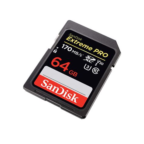 I highly recommend getting a few of them, i have about 12 of them. Sandisk Extreme Pro SDXC UHS-I U3 V30 170Mb/S - 64GB