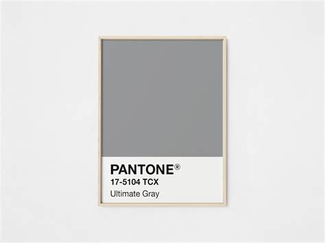 Ultimate Gray Pantone Color Of The Year 2021 Instant Download Etsy