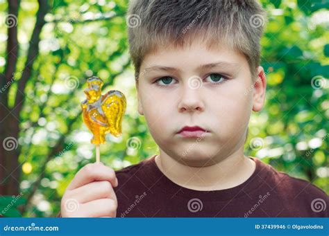 Boy With Lollipop Stock Photo Image Of Sweet Park Candy 37439946