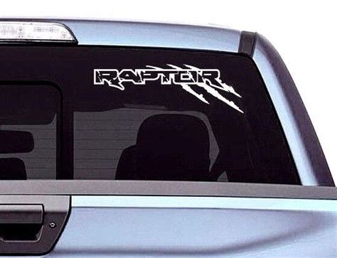 Ford Raptor Svt F150 Sport Truck Back Sticker Vinyl Decals Scratches