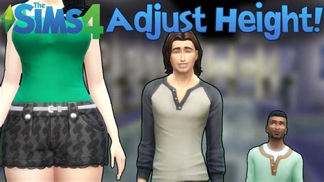 The Sims 4 Adjust Your Height Mod Showcase Youtube