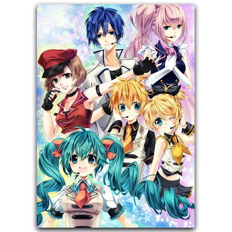 Poster And Prints Hatsune Miku Vocaloid Cute Lovely Girl Anime Kid T