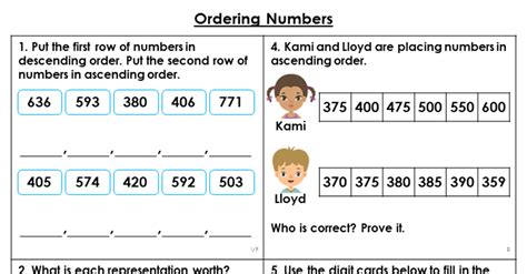 Year 3 Ordering Numbers Lesson - Classroom Secrets ...
