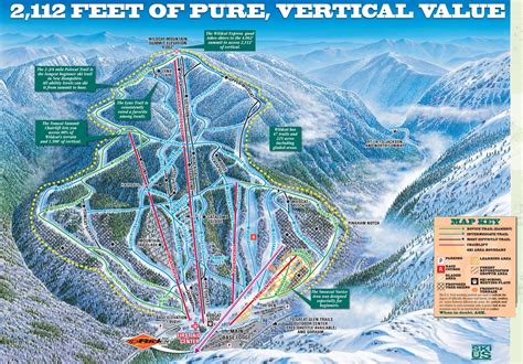 Wildcat Mountain Ski Trail Map New Hampshire United States Mappery