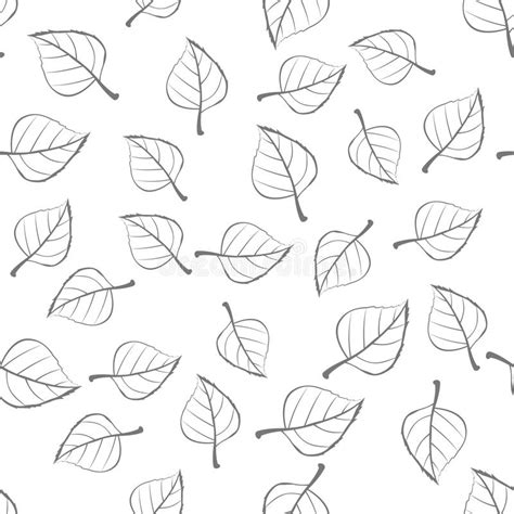 Leaves Seamless Pattern Vector Illustration Stock Vector Illustration