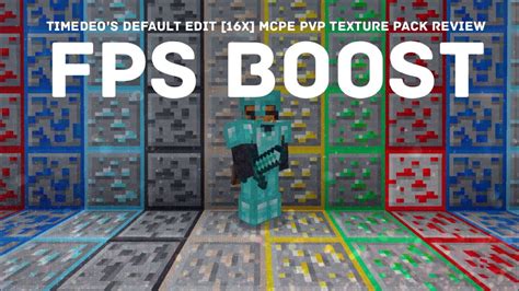 Timedeos Default Edit Mcpe Pvp Texture Pack Review Fps Boost Youtube