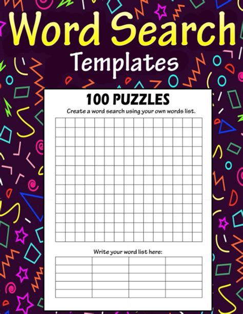 Word Search Templates Make Your Own Word Search With This Blank Puzzle