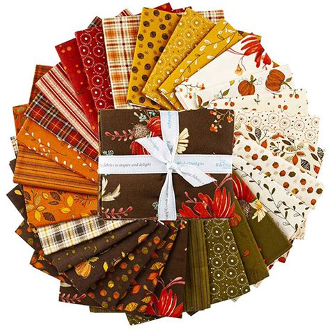riley blake adel in autumn fat quarter bundle by sandy gervais 28 pcs archived product quilt