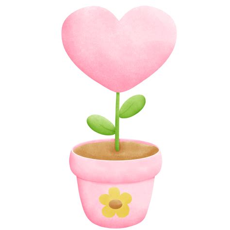 Pink Flower Heart 28115514 Png