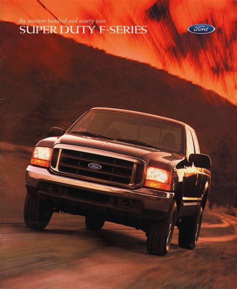 1999 Super Duty F Series Ford Truck Sales Brochure
