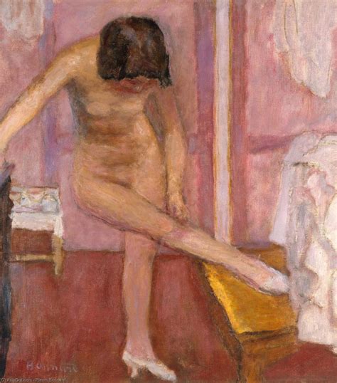 Reprodu Es De Belas Artes Nude Bending Down Por Pierre Bonnard