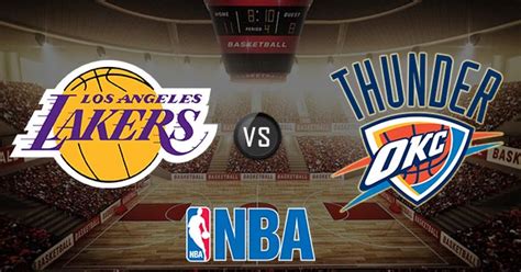 Although the thunders play for every respect this season, they are unlikely to come up with a surprise in this match. Los Angeles Lakers vs Oklahoma City Thunder Pick - Preview ...