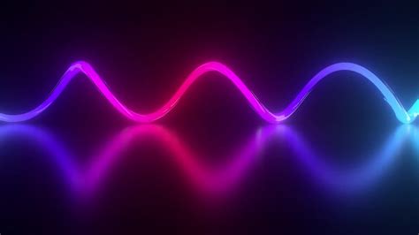 Wavy Neon Lights Loop Stock Motion Graphics Motion Array