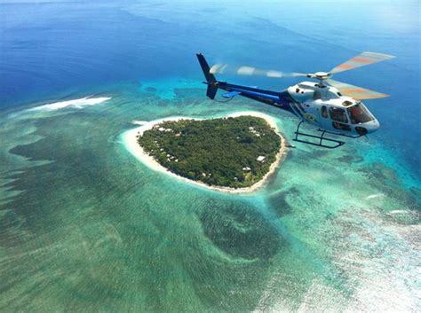 Tavarua Heart Shaped Island Picture Of Heli Tours Fiji Nadi