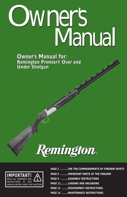 Remington Premier Over And Under Shotgun Eaa