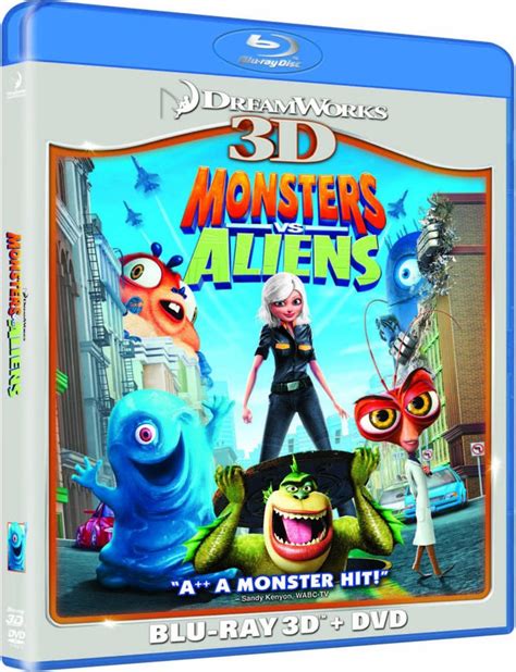 Monsters Vs Aliens D D Blu Ray D Blu Ray And Dvd Blu Ray Zavvi