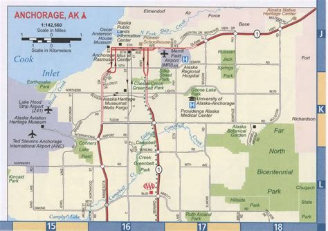Anchorage City Map Ak Free Printable Map Of Anchorage Cityalaska State