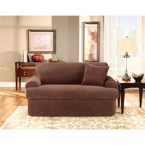 Enjoy free shipping & browse our great selection of slipcovers this item includes slipcover and matching separate cushion covers. Sure Fit Stretch Pique T-Cushion Two Piece Sofa Slipcover ...