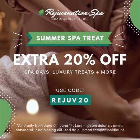 Summer Spa And Massage Deal Ad Massage Deals Massage Massage Therapy