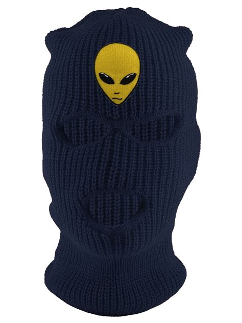 Gravity Threads Alien Head 3 Hole Ski Mask Navy