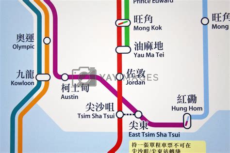 Royalty Free Image Hong Kong Mtr Route Map By Kawing921