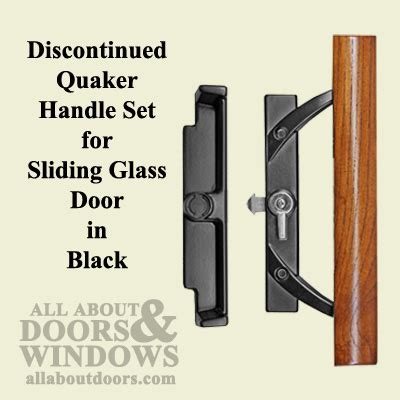 Our aluminium sliding patio doors are the perfect solution for modern and stylish properties. Quaker / Wells Patio Door Handle 3-15/16 H.C. - Black - DISC