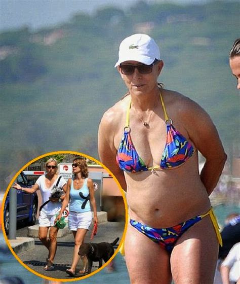 Retro Bikini Martina Navratilova Shows Off Blue Bikini In Saint Tropez