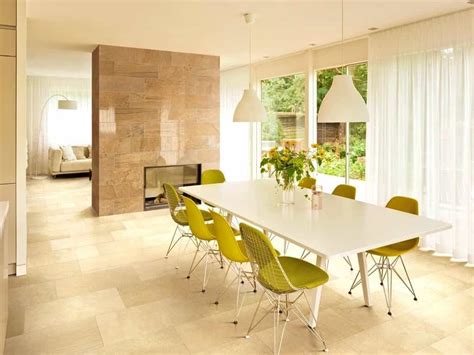 Modern Living Room With Elegant Ceramic Wall Tiles