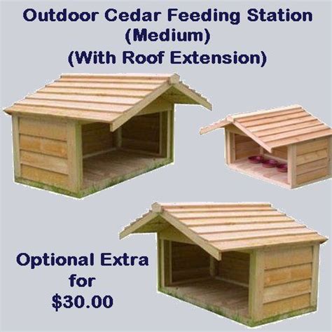 The bowls & feeders 1. Outdoor Cedar Feeding Station - Medium. The Outdoor Cedar ...