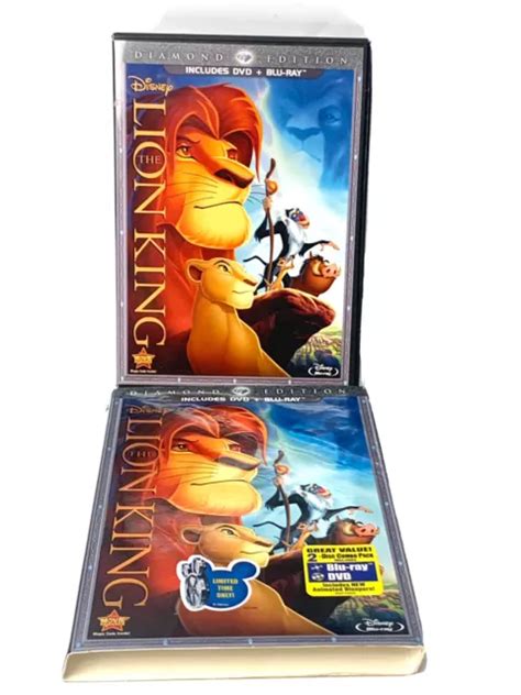 Disneys The Lion King Two Disc Diamond Edition Blu Ray Includes Animated Blooper Picclick