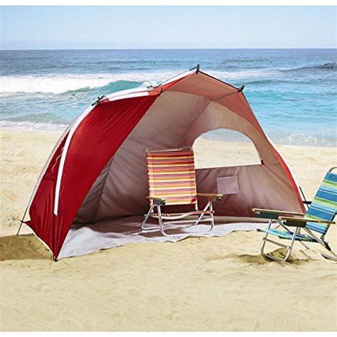 Jumbo Portable Sun Shelter Beach Tent Cabana Spf 50 W Carry Bag