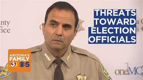 Maricopa County Sheriff Cracks Down On Threats Against Election
